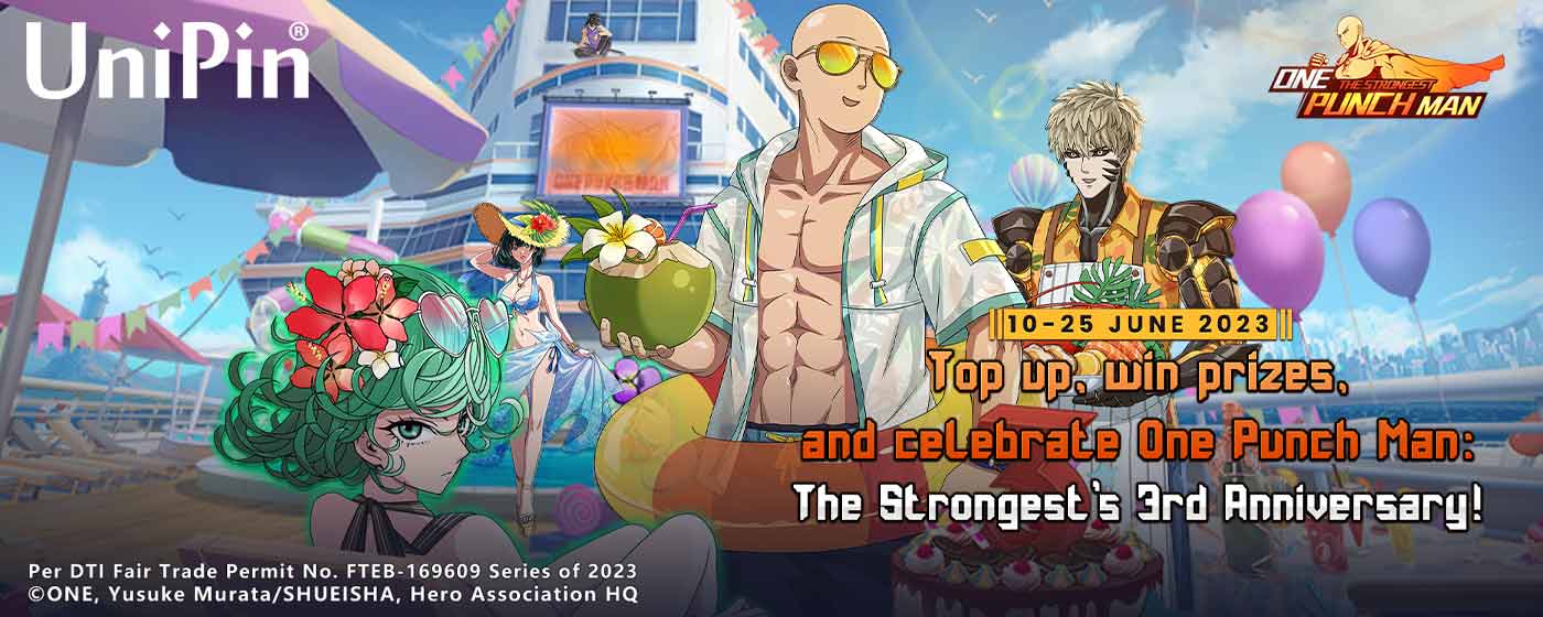 Claim Your Glory in One Punch Man: The Strongest's 3rd Anniversary Event (PH)